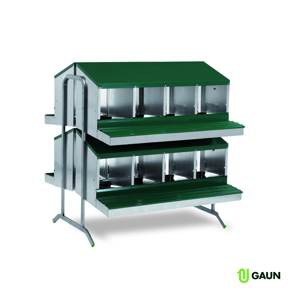 Batterie pondoirs avec cuvettes, 16 compartiments