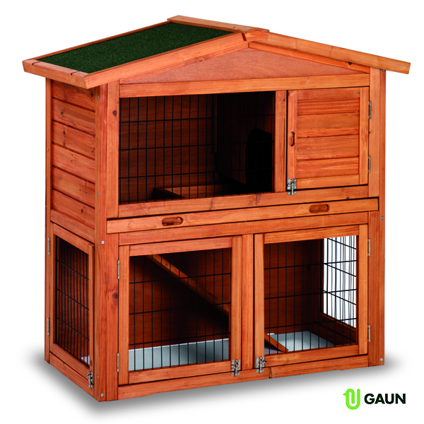 Clapier en bois lapins modele Prague