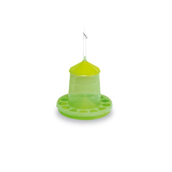 Tolva plastico aves 2 kg pistacho – comedero para animales GAUN