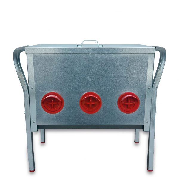 Outdoor galvanised feeder - 6 ports - 30 kg.