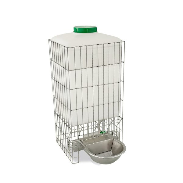 Bebedero aluminio con protector 30 l.